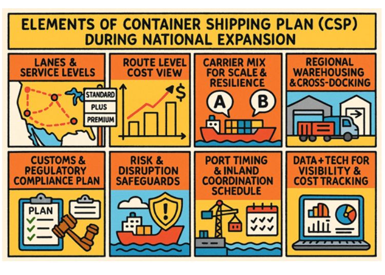 container shipping plan