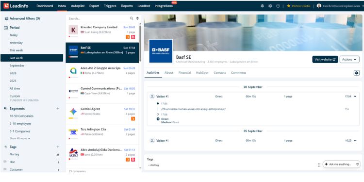 How to generate B2B leads from companies visiting your website